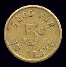 EGR Co. Old Token ... Good for 5 Cents
