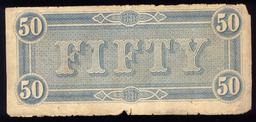 $50 ... Confederate States ... Bank Note