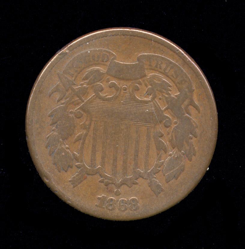 1868 ... 2 Cent Piece