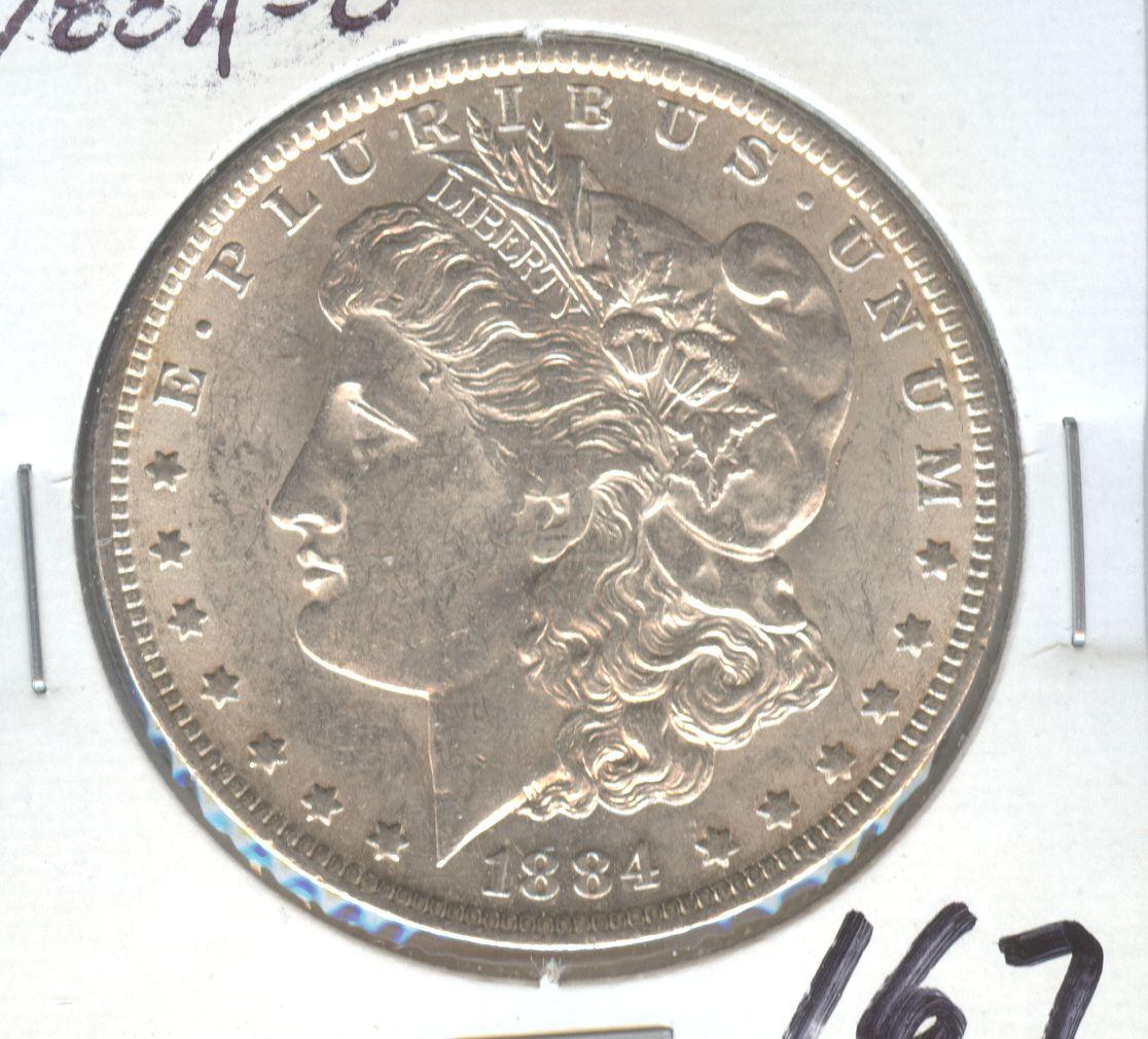 1884-O MORGAN SILVER DOLLAR