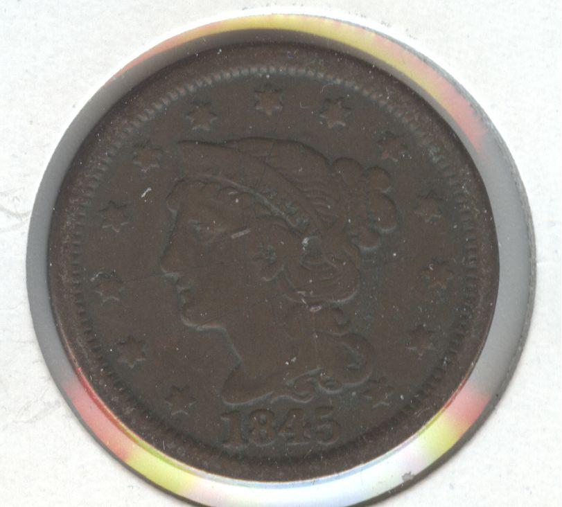 1845 LARGE CENT
