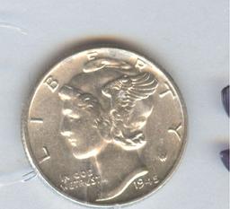 1945 MERCURY DIME