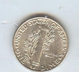 1945 MERCURY DIME