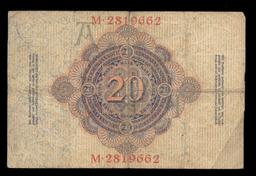 1914 ... 20 Marks ... Old German Banknote