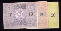 3 Note Set ... 1920 Notgeld ... Old Money
