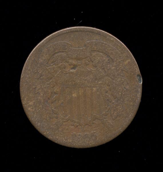 1865 ... 2 Cent Piece