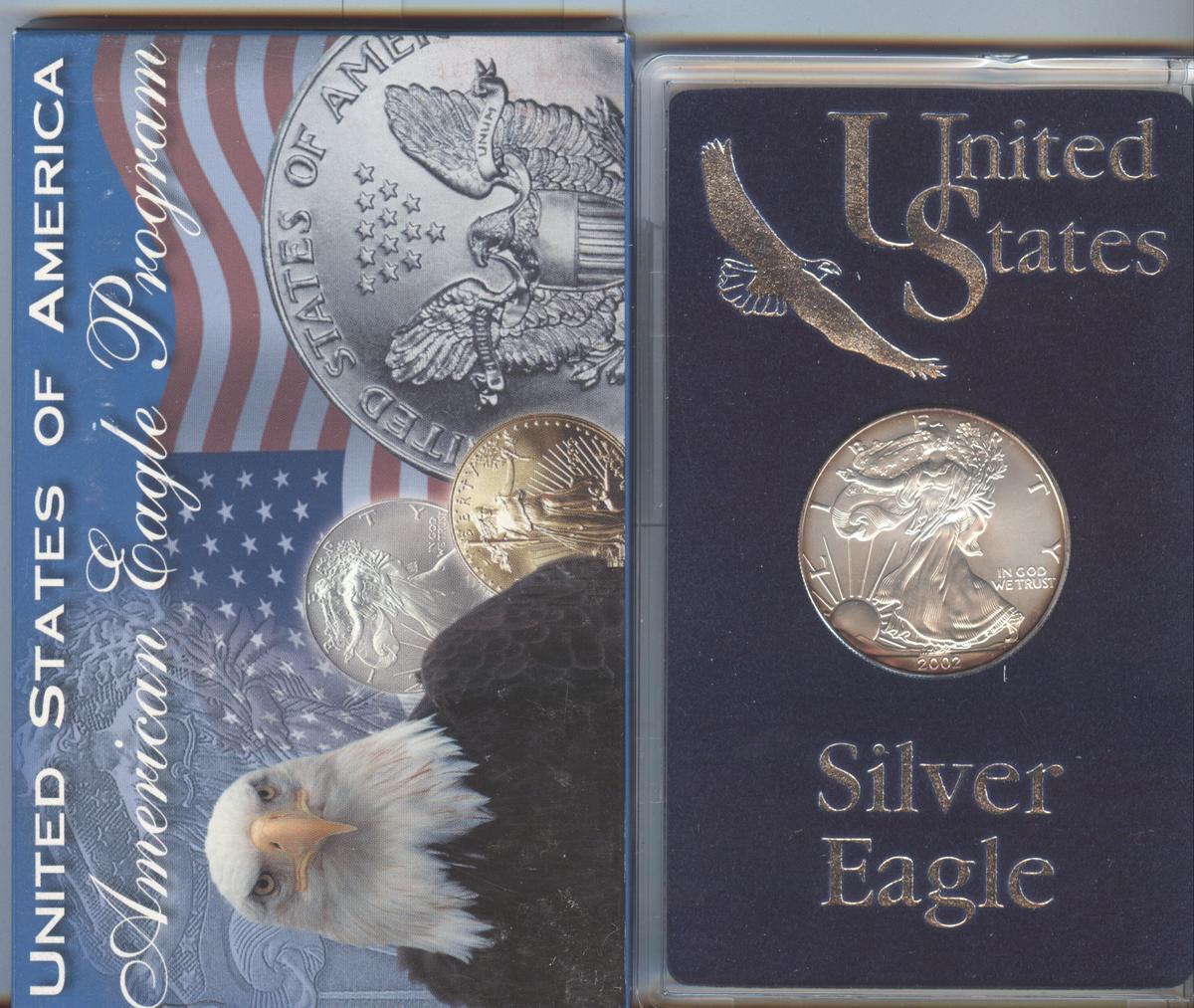 2002 UNC SILVER EAGLE