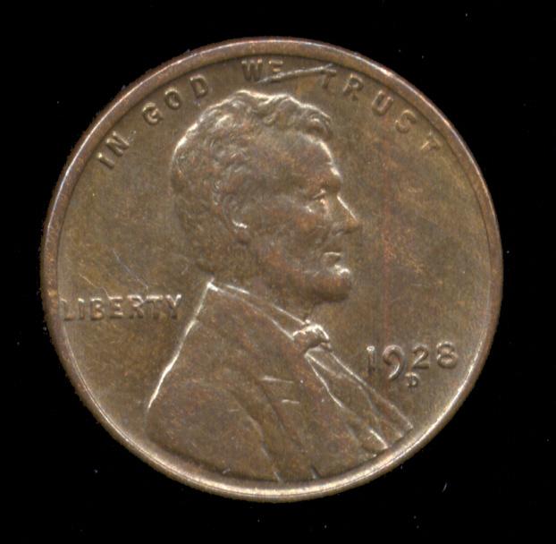 1928-D ...  AU++ ... Lincoln Cent