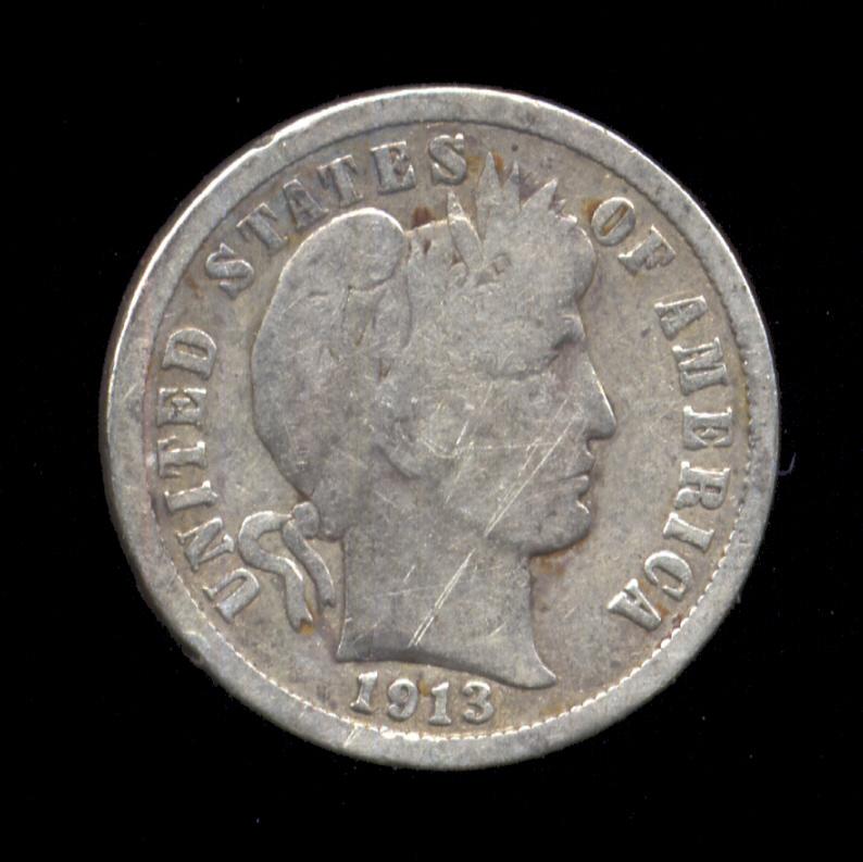 1913 ... Better Date ... Barber Dime