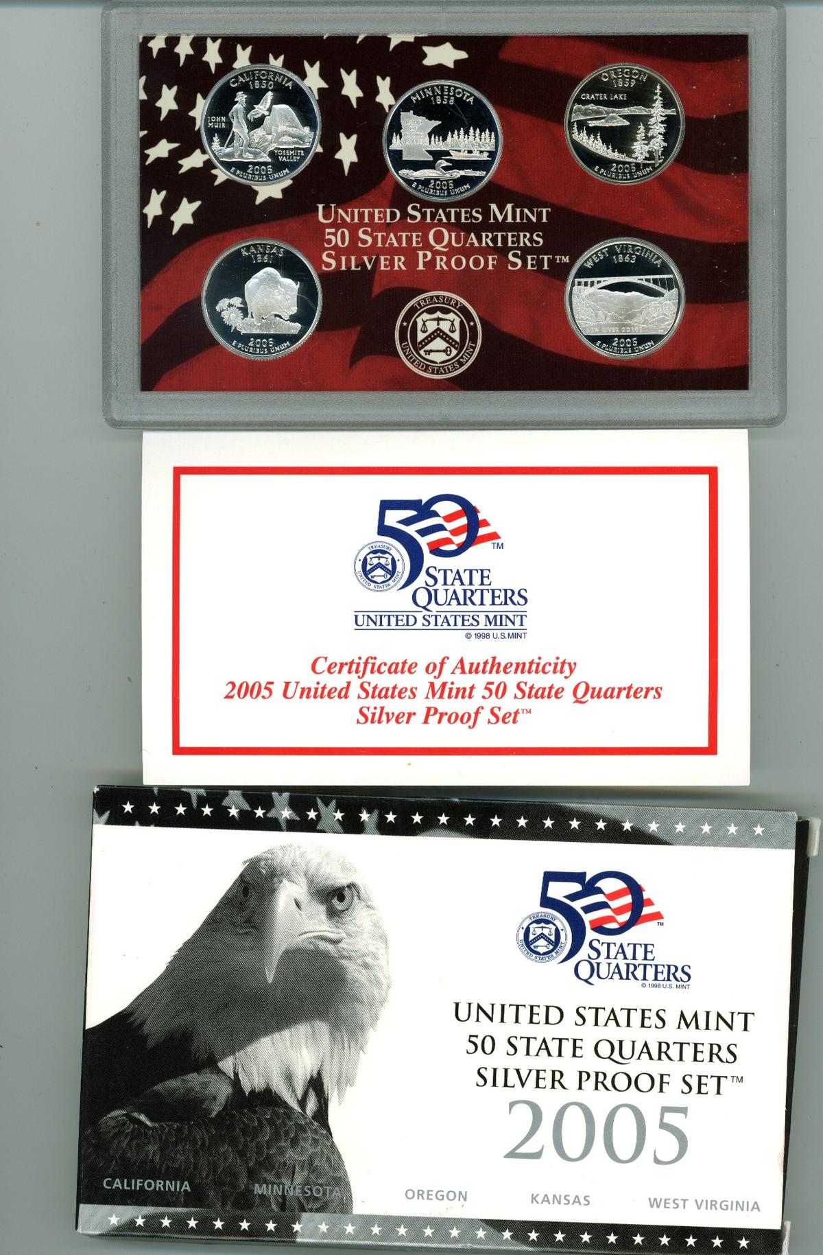 2005-S SILVER QUARTERS PRF SET