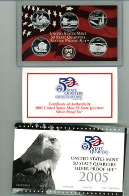 2005-S SILVER QUARTERS PRF SET