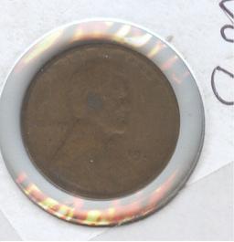 1922 NO "D" WEAK REVERSE LINCOLN CENT