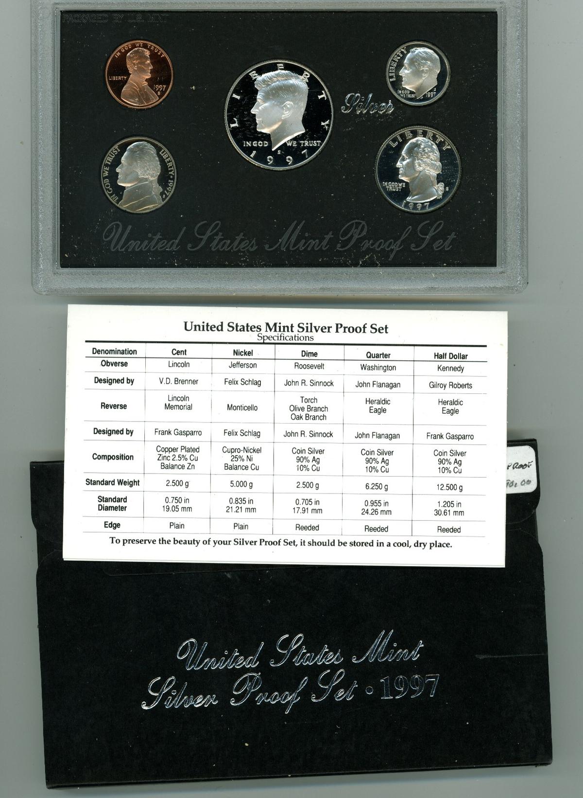 1997 SILVER PROOF SET