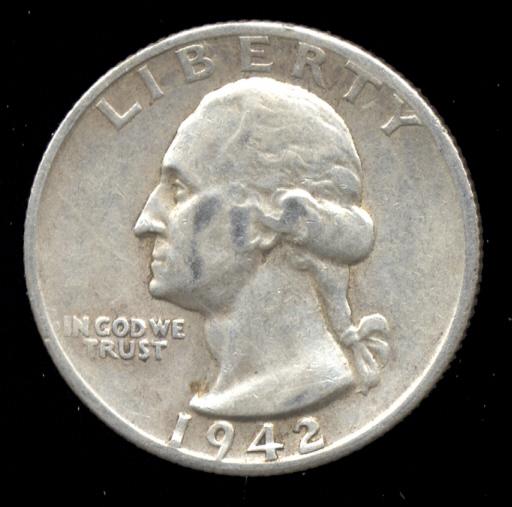 1942-S ... Better Grade ... Washington Quarter