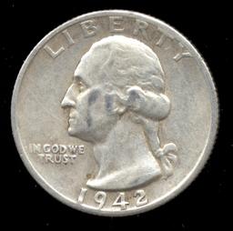 1942-S ... Better Grade ... Washington Quarter