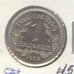 1938-A THIRD REICH 1 REICHSMARK