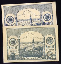 2 Note Set ... 1920 Notgeld ... Old Money