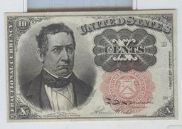 SERIES OF 1874 10c FRACTIONAL CURRENCY