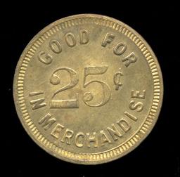 Watsonville, CA ... The Progress ... Good for 25 Cents Token