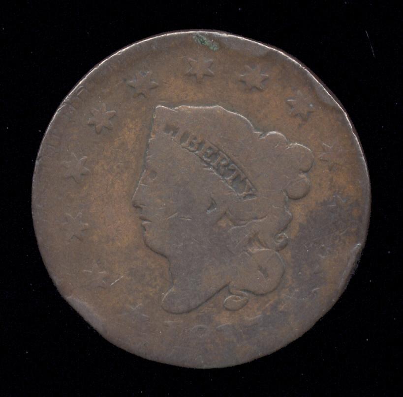 1817  ...  13 Stars  ...  Large Cent