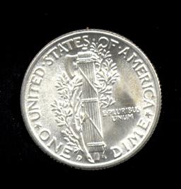 1945-D ... FSB  BLAZING GEM ... Mercury Dime
