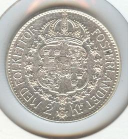 *1938-G SWEDEN 2 KR