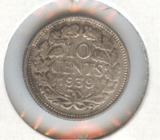 *1939 NETHERLANDS 10c