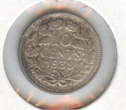 *1939 NETHERLANDS 10c