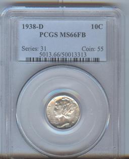 1938-D MERCURY DIME