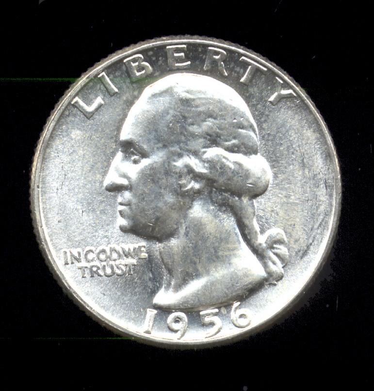 1956 ... BU  UNC ... Washington Quarter