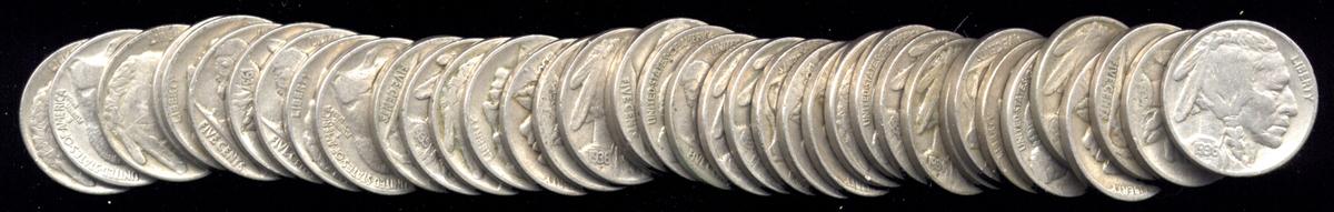 40 ... 1 Roll ... FULL DATE Buffalo Nickels