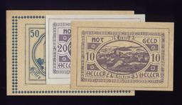 3 Note Set ... 1920 Notgeld ... Old Money