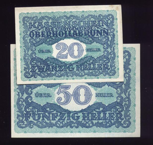 2 Note Set ... 1920 Notgeld ... Old Money