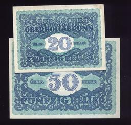 2 Note Set ... 1920 Notgeld ... Old Money