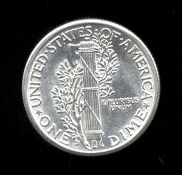 1943-D ... FSB  UNC ... Mercury Dime