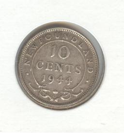 *1944-C NEWFOUNDLAND 10c