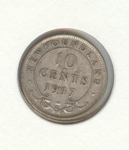*1947-C NEWFOUNDLAND 10c