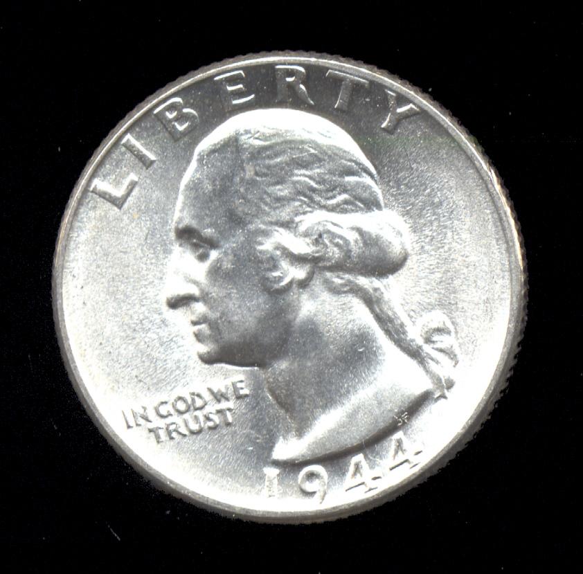 1944 ... GEM UNC ... Washington Quarter