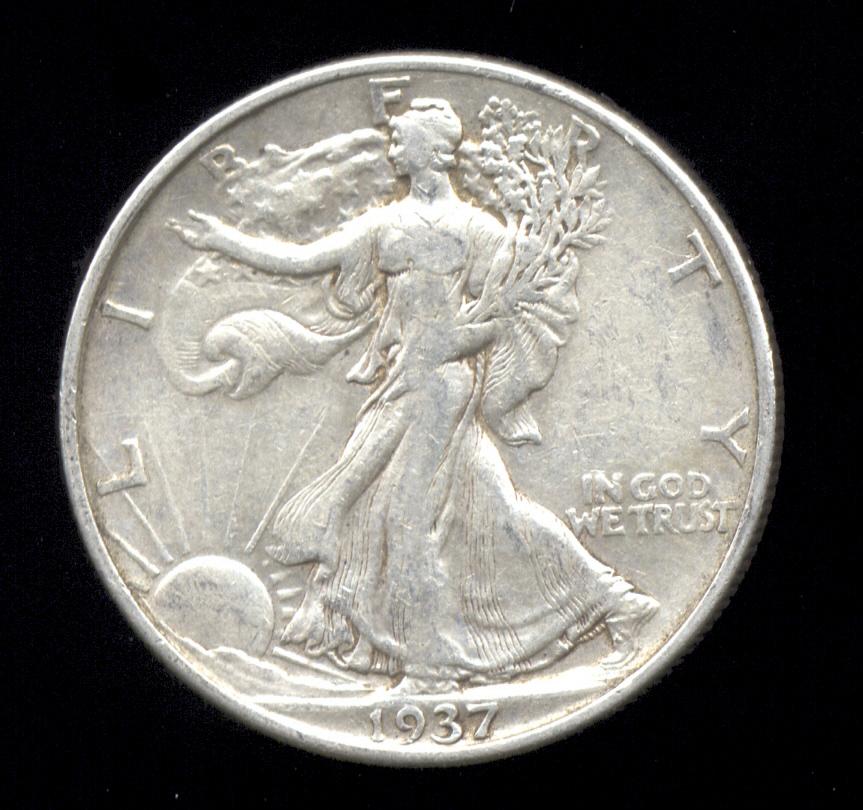 1937 ...  Better Grade  ... Walking Liberty Half Dollar