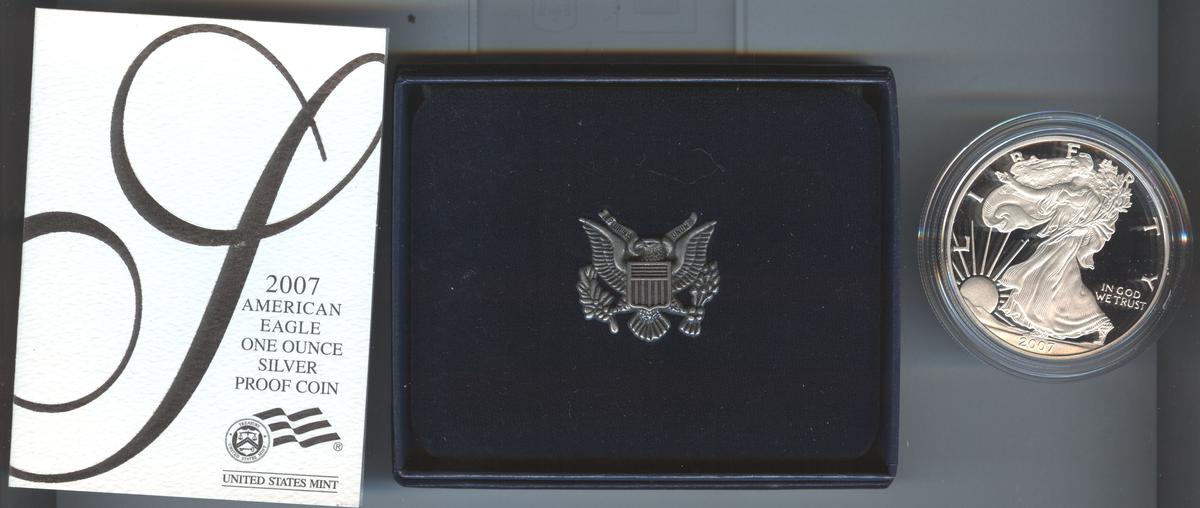 2007 SILVER EAGLE PROOF