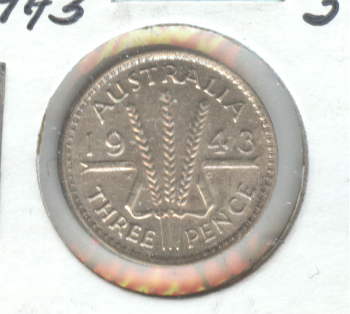 *1943 AUSTRALIA 3 PENCE