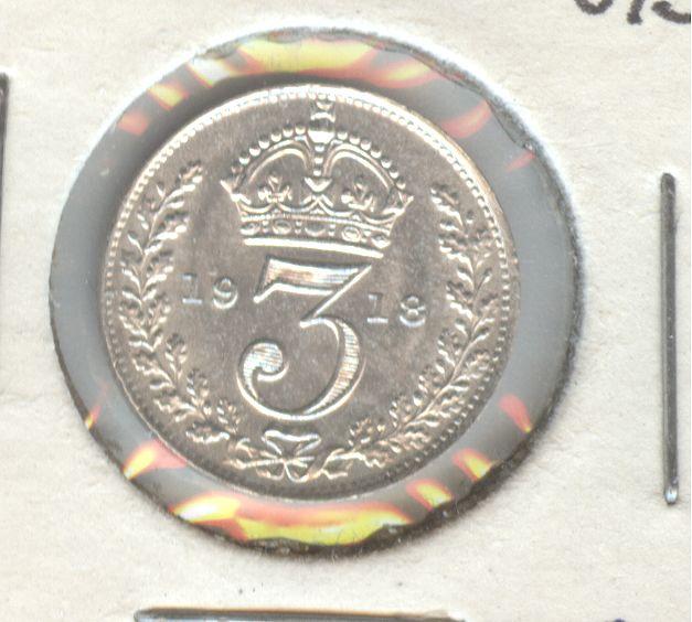 *1918 GREAT BRITAIN 3 PENCE