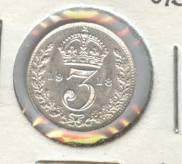 *1918 GREAT BRITAIN 3 PENCE