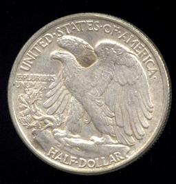 1945 ...  AU ... Walking Liberty Half Dollar