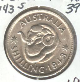 *1943-S AUSTRALIA SHILLING