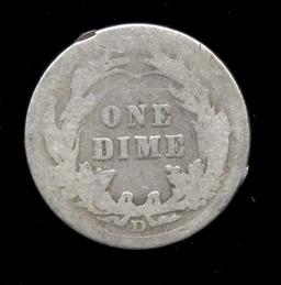 1907-D ... Better Date ... Barber Dime