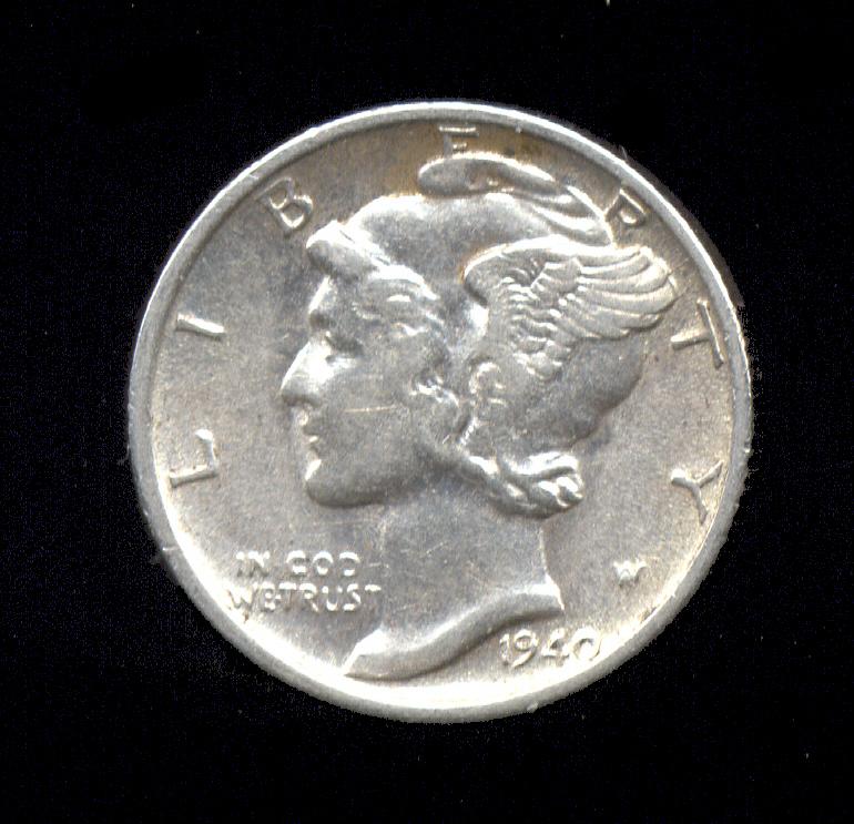 1940-S ... High Grade ... Mercury Dime