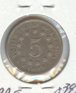 1869 SHIELD NICKEL