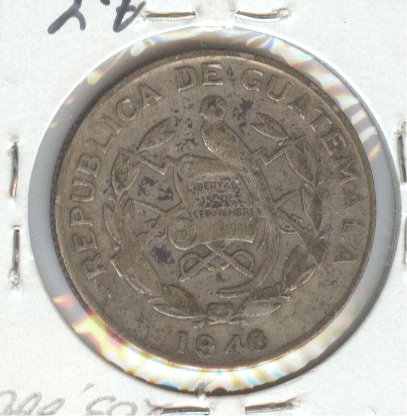 *1946 GUATEMALA 1/4 QUERZAL