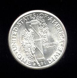 1945-D ... FSB  GEM ... Mercury Dime